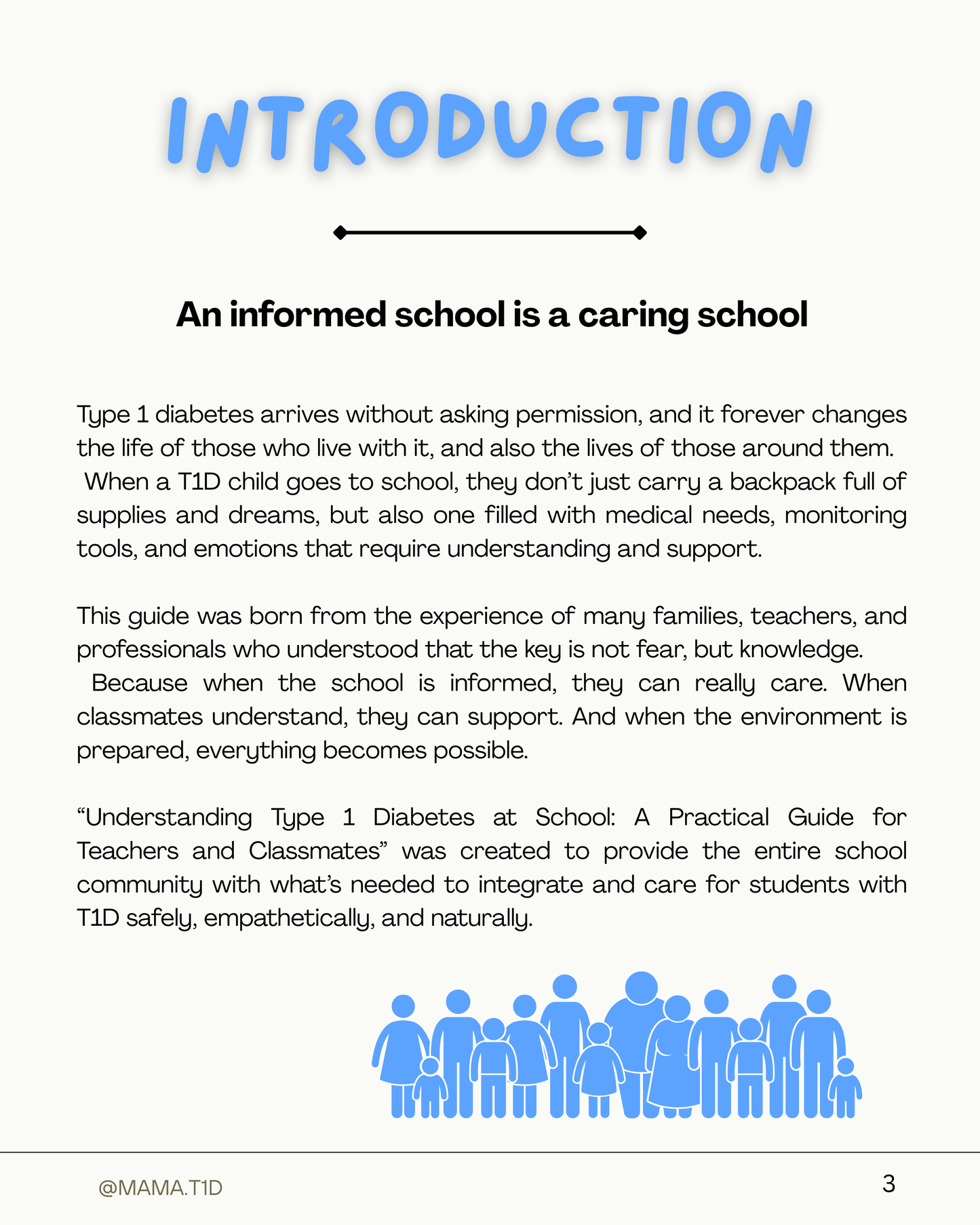 1. Understanding T1D at school - A practical guide for Teachers and Classmates - English