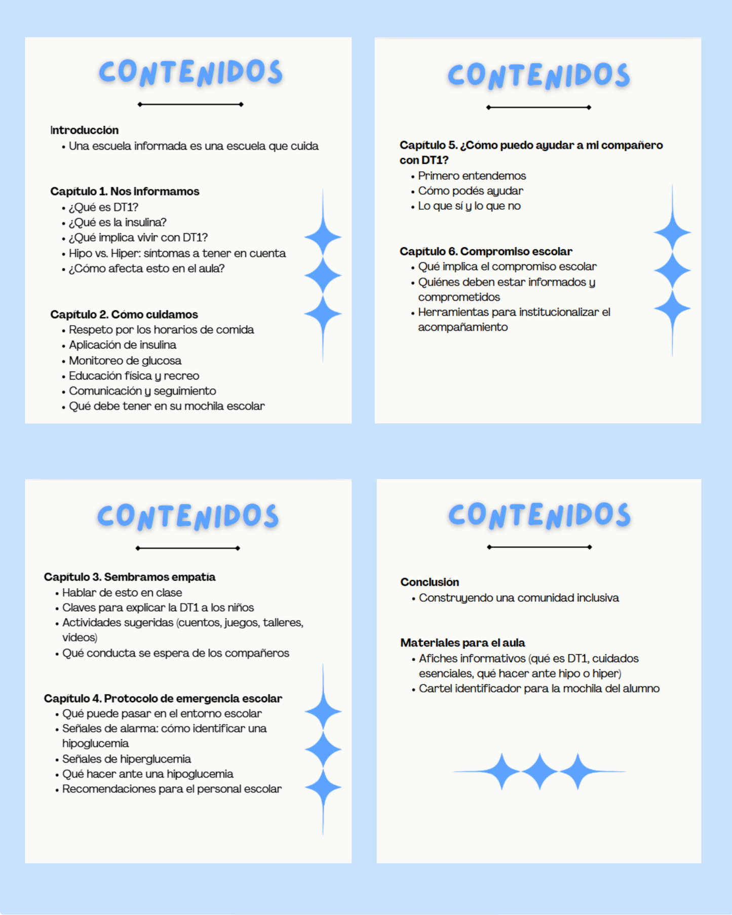 1. DT1 en la Escuela - Kit Educativo para Docentes y Compañeros - Español