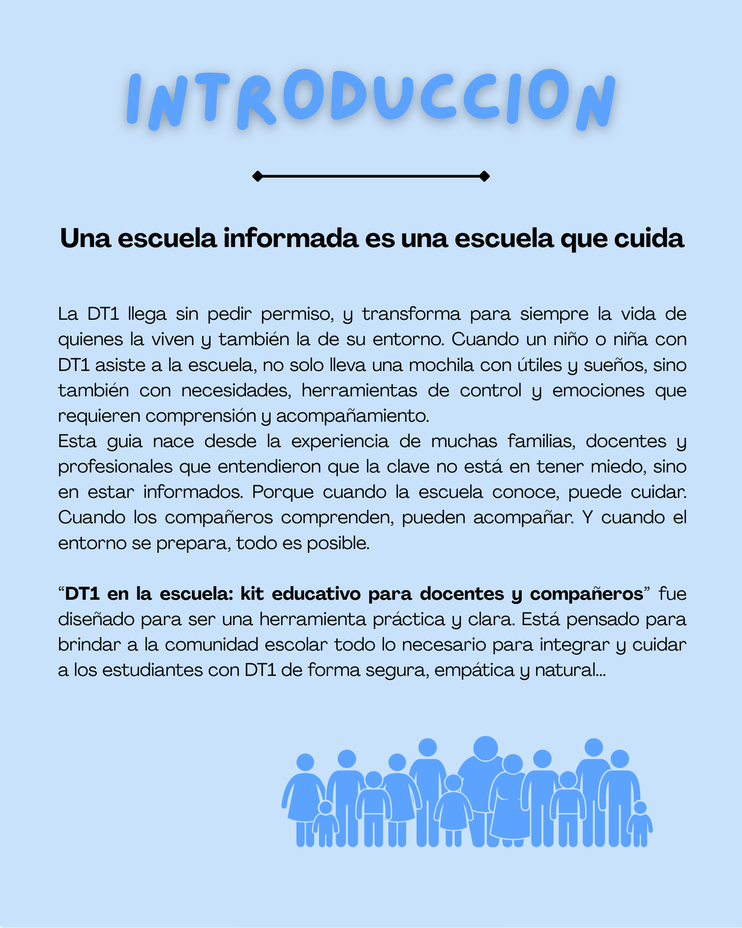 1. DT1 en la Escuela - Kit Educativo para Docentes y Compañeros - Español